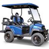 Blue four-passenger bintelli beyond golf cart