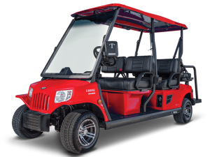 Red Tomberlin E-MERGE Revenge Golf Cart